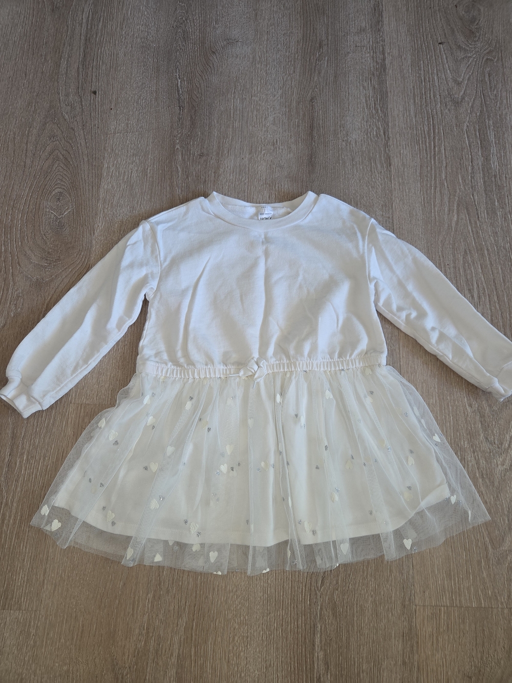 Carter's White Toddler Long Sleeve Tee